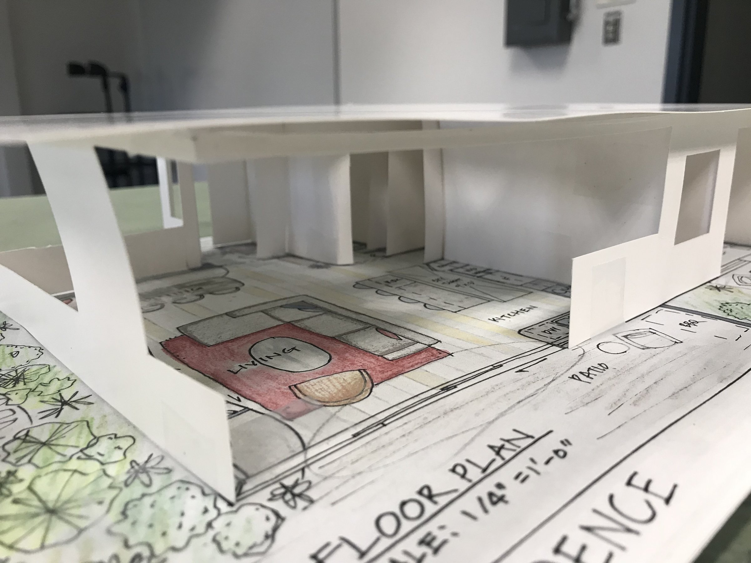 Into the living room and kitchen