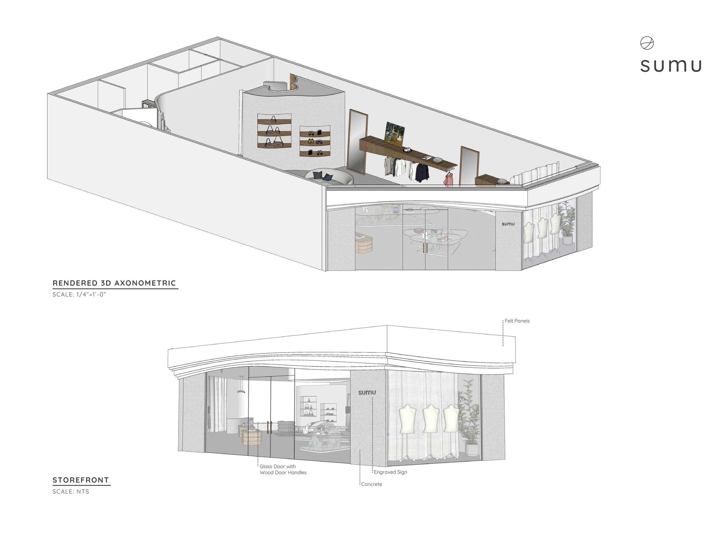 Floor plan and 3D views