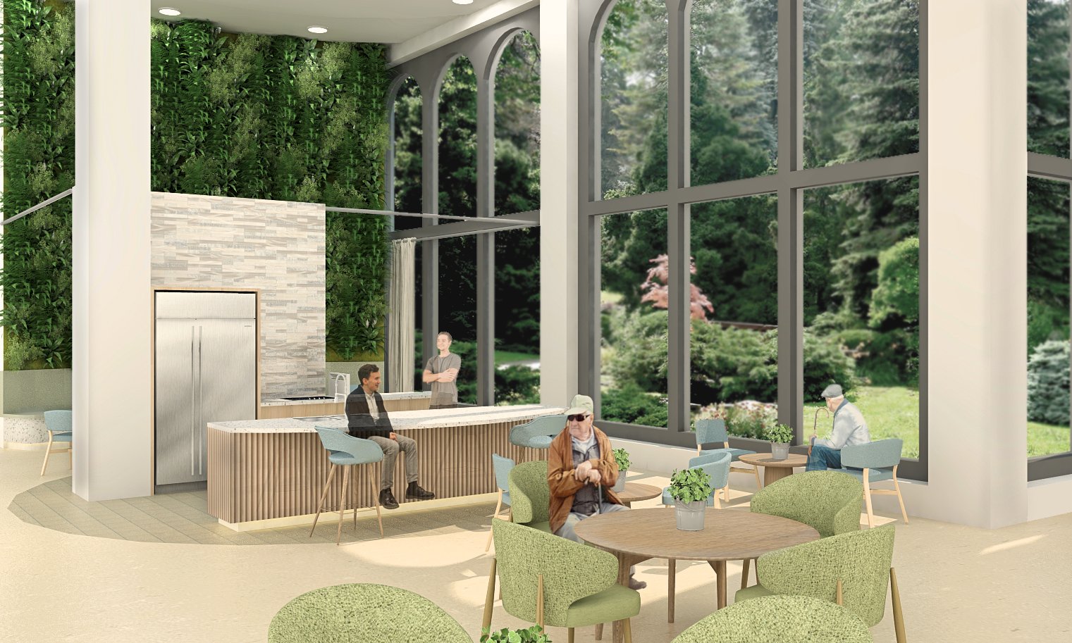 Community kitchen and dining